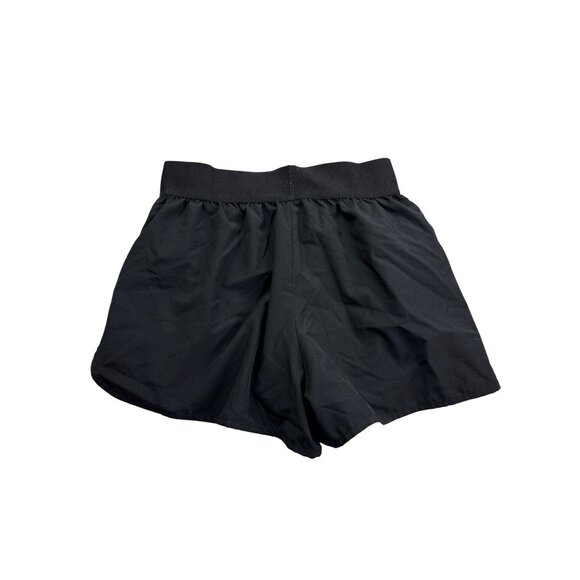 YYV Black Running Shorts Size S Elastic Waist Zipper Pockets - Picture 4 of 6